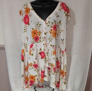 Torrid 3 x Tunic Dress Floral